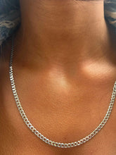 Load image into Gallery viewer, 22" 4.4mm Cuban Chain - Rhodium Plated Sterling Silver