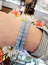 Load image into Gallery viewer, Ice Blue Crackle Beaded Bracelet - Elena Michele