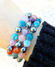 Load image into Gallery viewer, Blue Morganite &amp; Terahertz Bracelet - TJazelle &amp; Marie's Limited Edition Style