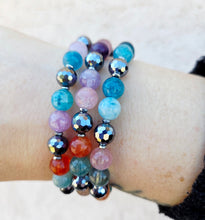Load image into Gallery viewer, Blue Morganite &amp; Terahertz Bracelet - TJazelle &amp; Marie's Limited Edition Style