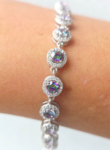 Load image into Gallery viewer, Mystic Topaz &amp; CZ Bracelet - Sterling Silver