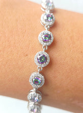 Load image into Gallery viewer, Mystic Topaz &amp; CZ Bracelet - Sterling Silver