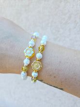Load image into Gallery viewer, Yellow Daisy Flower on Snow White Disco - Elena Michele