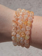 Load image into Gallery viewer, Peach Crackle Quartz Beaded Bracelet - Elena Michele