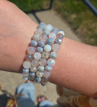 Load image into Gallery viewer, Gray Mixed Gemstone Stacker - Elena Michele