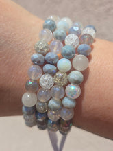 Load image into Gallery viewer, Gray Mixed Gemstone Stacker - Elena Michele