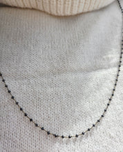 Load image into Gallery viewer, Black Diamond Necklace- 18k Gold