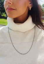 Load image into Gallery viewer, Black Diamond Necklace- 18k Gold