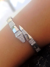 Load image into Gallery viewer, Snake Wrap Flex Bangle - Sterling Silver