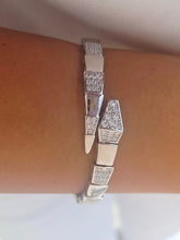 Load image into Gallery viewer, Snake Wrap Flex Bangle - Sterling Silver