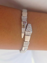 Load image into Gallery viewer, Snake Wrap Flex Bangle - Sterling Silver