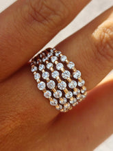Load image into Gallery viewer, Fancy CZ Cocktail Ring - 14K Rose Gold - Estate