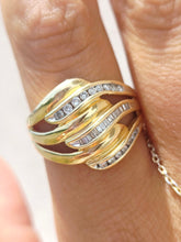Load image into Gallery viewer, Diamond Cocktail Ring - 14K Yellow Gold - Estate