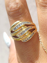 Load image into Gallery viewer, Diamond Cocktail Ring - 14K Yellow Gold - Estate