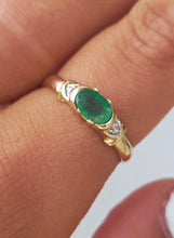 Load image into Gallery viewer, Emerald Estate Ring - 10k Yellow Gold - Estate