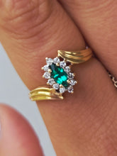 Load image into Gallery viewer, Emerald Estate Ring - 14K Yellow Gold - Estate