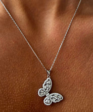 Load image into Gallery viewer, Butterfly Moissanite Diamond Necklace - Sterling Silver