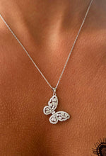 Load image into Gallery viewer, Butterfly Moissanite Diamond Necklace - Sterling Silver