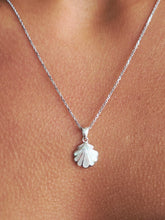 Load image into Gallery viewer, Mother of Pearl Sea Shell Necklace - Sterling Silver