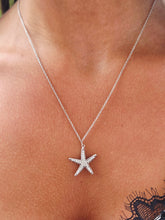 Load image into Gallery viewer, Starfish CZ Necklace - Sterling Silver