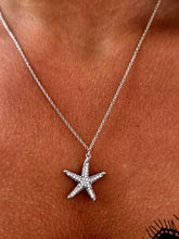 Load image into Gallery viewer, Starfish CZ Necklace - Sterling Silver