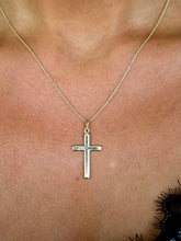 Load image into Gallery viewer, Gold Cross Necklace - 14K Gold