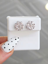 Load image into Gallery viewer, Moissanite Diamond Stud Earrings - Sterling Silver