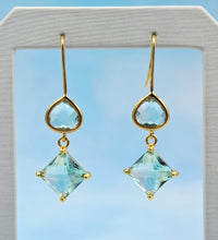 Load image into Gallery viewer, Light Blue Topaz French Hook Earrings *Limited Edition*