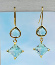 Load image into Gallery viewer, Light Blue Topaz French Hook Earrings *Limited Edition*