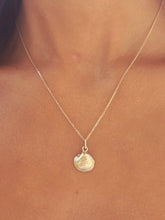 Load image into Gallery viewer, Mussel Shell Pendant &amp; Chain - 14K Yellow Gold