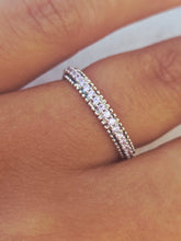 Load image into Gallery viewer, Eternity Ring Pink - Sterling Silver