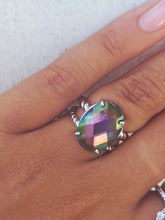 Load image into Gallery viewer, Multi Color CZ Ring - Sterling Silver