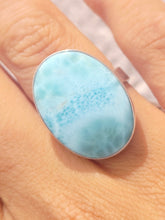 Load image into Gallery viewer, Oval Larimar Ring
