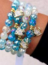 Load image into Gallery viewer, Ocean Mist Disco w/Goldfish Charm- Elena Michele