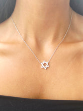Load image into Gallery viewer, Star of David CZ Necklace - Sterling Silver