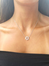 Load image into Gallery viewer, Star of David CZ Necklace - Sterling Silver