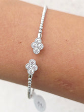 Load image into Gallery viewer, Diamond Bypass Flex Bangle - 14K White Gold