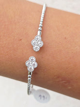 Load image into Gallery viewer, Diamond Bypass Flex Bangle - 14K White Gold