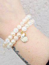 Load image into Gallery viewer, Champagne Crackle Quartz w/Seashell Charm - Elena Michele