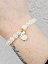 Load image into Gallery viewer, Champagne Crackle Quartz w/Seashell Charm - Elena Michele
