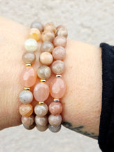 Load image into Gallery viewer, Peach Moonstone w/Peach Moonstone Centerpiece- Elena Michele