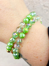 Load image into Gallery viewer, Key Lime Disco Crystal Stacker- Elena Michele