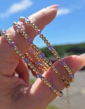 Load image into Gallery viewer, Alexandrite “By the Yard” Swarovski Crystal June Birthstone Bracelet - Our Whole Heart