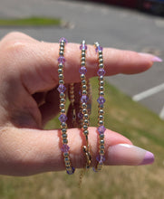 Load image into Gallery viewer, Alexandrite “By the Yard” Swarovski Crystal June Birthstone Bracelet - Our Whole Heart