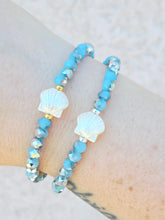 Load image into Gallery viewer, Seabreeze Sparkle Crystal w/Pearl Seashell Bead - Elena Michele