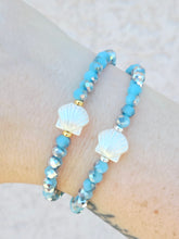 Load image into Gallery viewer, Seabreeze Sparkle Crystal w/Pearl Seashell Bead - Elena Michele
