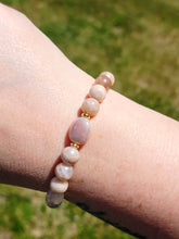 Load image into Gallery viewer, Peach Moonstone w/Coated Moonstone Centerpiece - Elena Michele