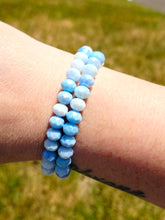 Load image into Gallery viewer, Blue Sugar Sky Crystal Stacker- Elena Michele
