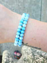 Load image into Gallery viewer, Blue Sugar Sky Crystal Stacker- Elena Michele
