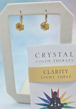 Load image into Gallery viewer, Alex and Ani Crystal Therapy Earrings - Light Topaz for Clarity